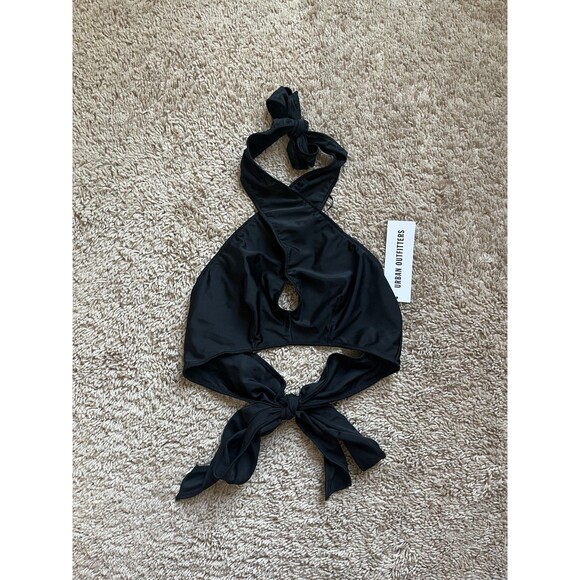 Out From Under Sorelle Twist Halter Bra Top in Black Size SMALL NEW! - Picture 1 of 6